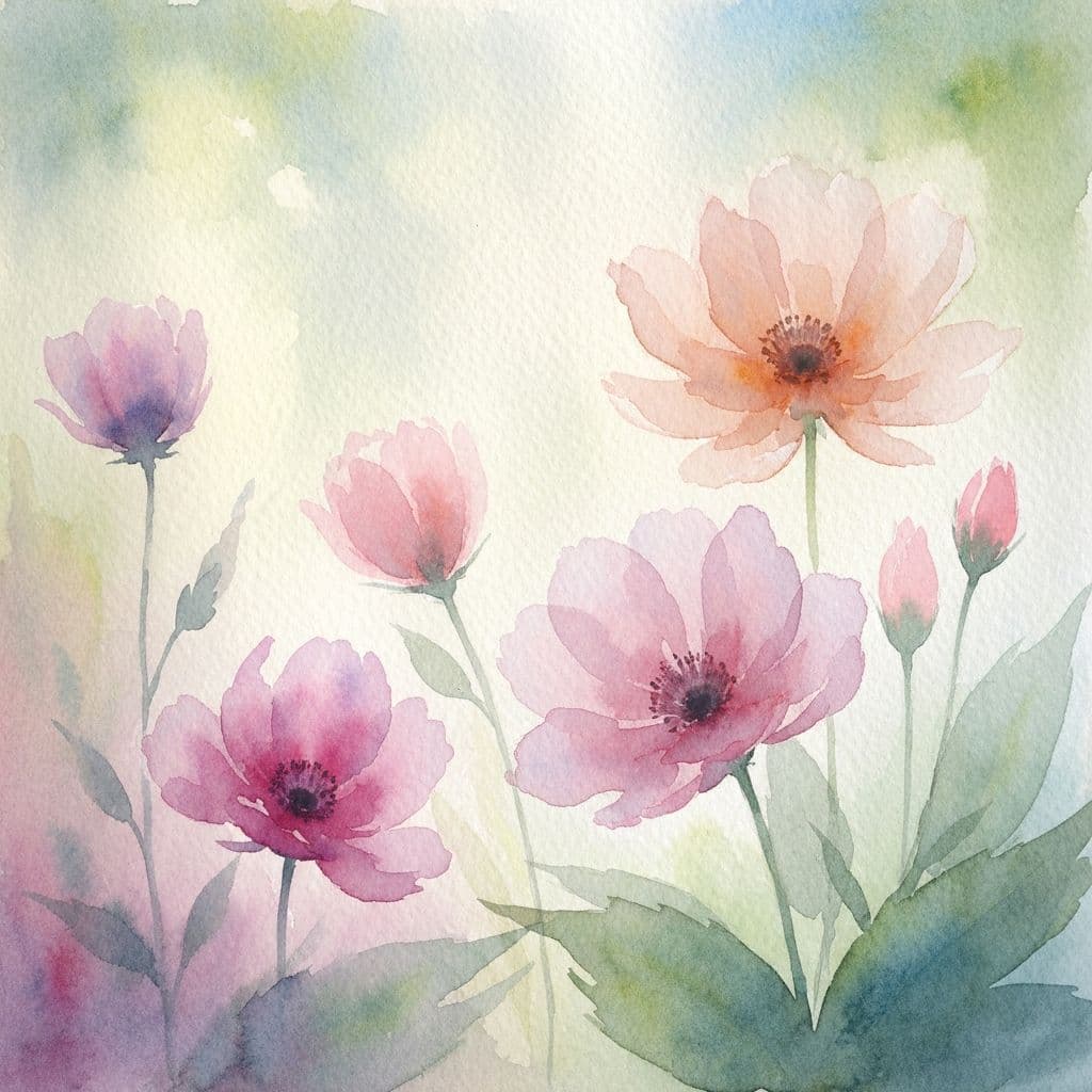 Watercolor wall art