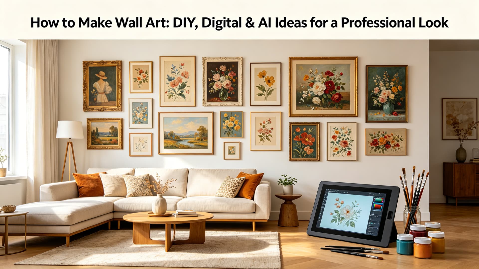 How to Make Wall Art: DIY, Digital & AI Ideas for a Professional Look