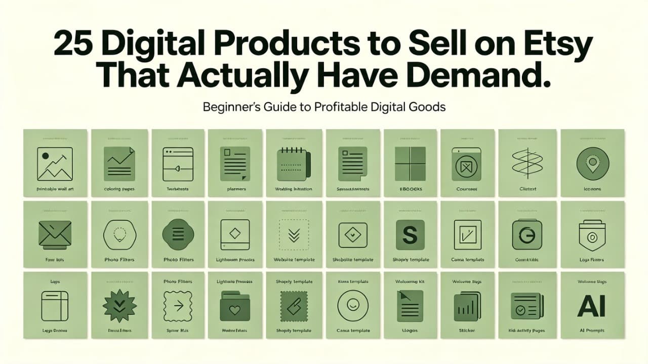 25 Digital Products to Sell on Etsy That Actually Have Demand (2026 Guide)