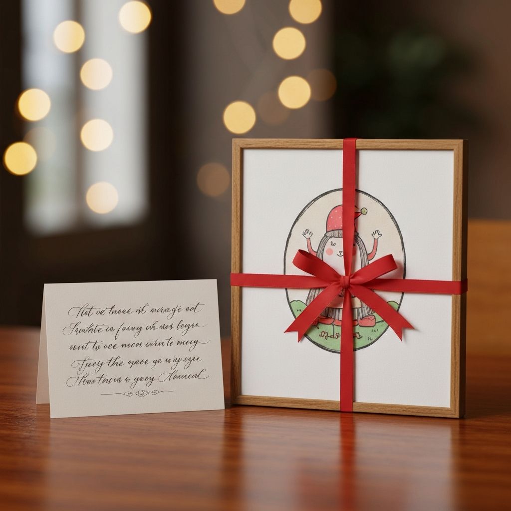 Custom framed art print as a personalized gift